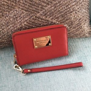 Small Michael kors red wallet